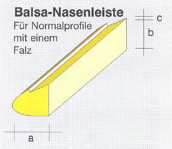 Balsa-Nas. 8x9 /950mm1Falz