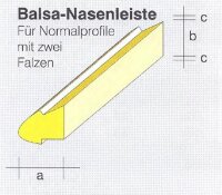 Balsa-Nas. 8x8 /950mm2Falz