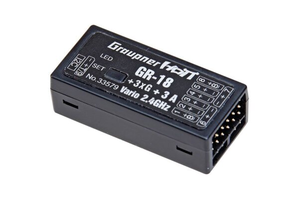 Graupner GR-18 + 3xG + 3A + Vario HoTT- 2.4 GHz Empfänger