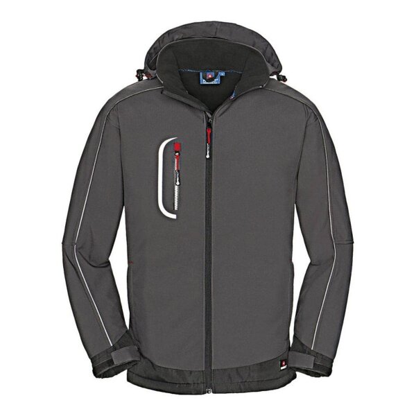 4PROTECT® Herren Softshelljacke Montana grau, schwarz Größe XL