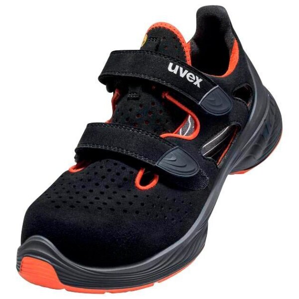 uvex unisex S1 Sicherheitssandalen 68488 schwarz Größe 41