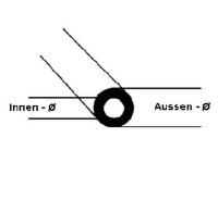 KrickTB-6 Rohre ABS 4,8x2,4x375mm (8)