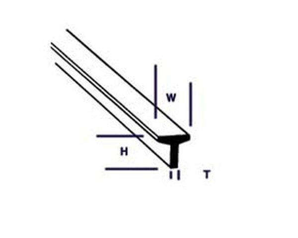KrickTFS-6 T-Profil 4,8x4,8x600mm (5)