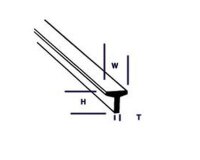 KrickTFS-6 T-Profil 4,8x4,8x600mm (5)