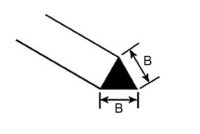 KrickMRT-80 Dreikantstab 60° 2x250mm (10)