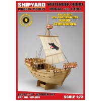 KrickWütender Hund Kogge von 1390 Laser-Holzbausatz 1:72