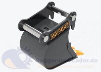 Seifert Tieflöffel 25 cm (15 l)   für MS01 Symlock geeignet für Minibagger 0,5 -1 to. ( SBB.C0.25-SB01S )