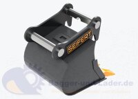 Seifert Tieflöffel 30 cm (18 l)   für MS01 Symlock geeignet für Minibagger 0,5 -1 to. ( SBB.C0.30-SB01S )