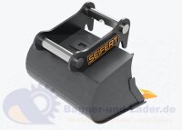 Seifert Tieflöffel 40 cm (26 l)   für MS01 Symlock geeignet für Minibagger 0,5 -1 to. ( SBB.C0.40-SB01S )