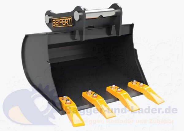 Seifert Tieflöffel 50 cm (34 l)   für MS01 Symlock geeignet für Minibagger 0,5 -1 to. ( SBB.C0.50-SB01S )