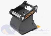 Seifert Tieflöffel 20 cm (14 l)  für MS01 Symlock geeignet für Minibagger 1 -2 to. ( SBB.C1.20-SB01S )
