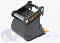 Seifert Tieflöffel 25 cm (19 l)  für MS01 Symlock geeignet für Minibagger 1 -2 to. ( SBB.C1.25-SB01S )