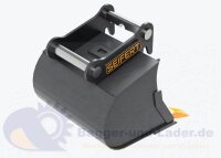 Seifert Tieflöffel 40 cm (35 ll)  für MS01 Symlock geeignet für Minibagger 1 -2 to. ( SBB.C1.40-SB01S )