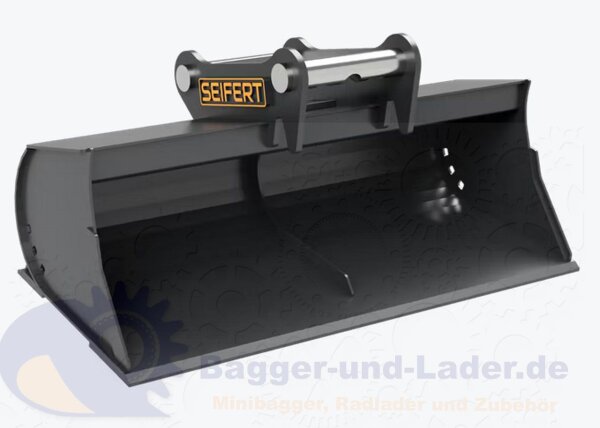 Seifert Grabenräumlöffel starr 80cm  für MS01 Symlock Schaufelinhalt 52 l. Optimal geeignet für Minibagger 0,5 -1 to. ( SDF.C0.80-SB01S )