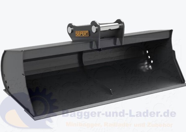 Seifert Grabenräumlöffel starr 140cm  für MS03 Symlock Schaufelinhalt 217  l. Optimal geeignet für Minibagger 3 -5 to. ( SDF.C3.140-SB03S )