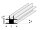 KrickASA T-Verbindungs Profil 3x1000 mm