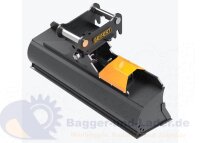 Grabenräumlöffel hydraulisch 120 cm  MS03 Symlock Grabenräumlöffel hydraulisch Schaufelinhalt 132  l. Optimal geeignet für Minibagger 2 -3 to. ( SDH.C2.120-SB03S )