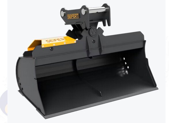 Grabenräumlöffel hydraulisch 120 cm  MS03 Symlock Grabenräumlöffel hydraulisch Schaufelinhalt 184  l. Optimal geeignet für Minibagger 3 -5 to. ( SDH.C2.120-SB03S )
