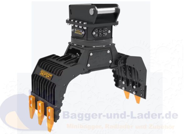 Seifert SDG150 Abbruchgreifer mit Anschluss Lehnhoff MS03 optimal geeignet für Minibagger 2 – 3 Tonnen ( SDG150 )