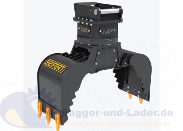 Seifert SSG390 Sortiergreifer mit Anschluss Lehnhoff MS03 optimal geeignet für Minibagger 3 – 5 Tonnen ( SSG390 )