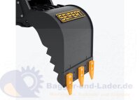 Seifert SSG390 Sortiergreifer mit Anschluss Lehnhoff MS03 optimal geeignet für Minibagger 3 – 5 Tonnen ( SSG390 )