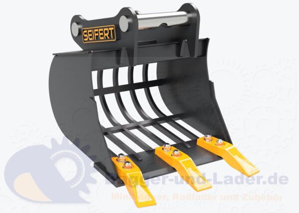 Seifert  Sieblöffel 40 cm  für MS01 Symlock geeignet für Minibagger 0,5 -1 to. ( SSB.C0.40-SB01S )