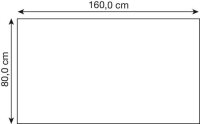 actiforce Tischplatte weiß rechteckig 160,0 x 80,0...