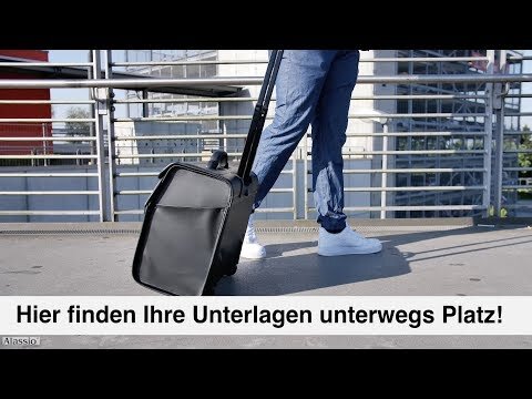 Alassio Pilotenkoffer MONDO Lederimitat schwarz 46,0 x 22,0 x 38,0 cm