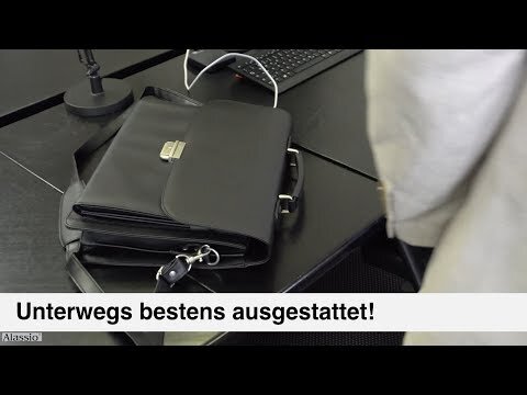 Alassio Aktentasche CANTANA Lederimitat schwarz 92434