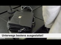 Alassio Aktentasche CANTANA Lederimitat schwarz 92434