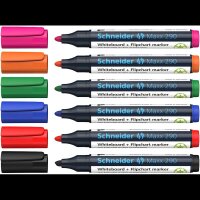 Schneider Maxx 290 Whiteboard- und Flipchart-Marker farbsortiert 2,0 - 3,0 mm, 6 St.