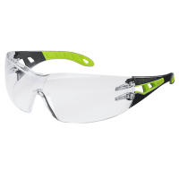 uvex Schutzbrille pheos 9192 schwarz, grün, 1 St.