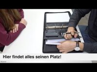 Alassio Ringbuchmappe OSI Lederimitat DIN A4 schwarz