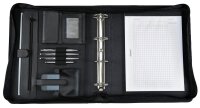 Alassio Ringbuchmappe OSI Lederimitat DIN A4 schwarz