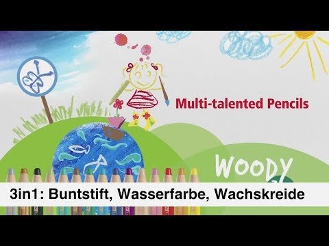 STABILO woody 3 in 1 Malset farbsortiert, 6 St.