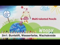 STABILO woody 3 in 1 Malset farbsortiert, 6 St.