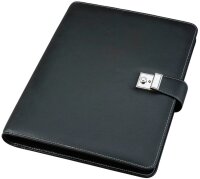 Alassio Ringbuchmappe Lederimitat DIN A4 schwarz