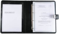 Alassio Ringbuchmappe Lederimitat DIN A4 schwarz