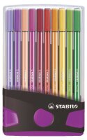 STABILO Pen 68 Filzstifte farbsortiert, 20 St.