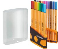 STABILO point 88 Fineliner farbsortiert 0,4 mm, 20 St.