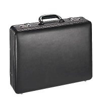 Alassio Aktenkoffer TAORMINA Leder schwarz 45,5 x 12,0 x 33,0 cm