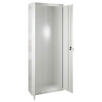 ADB Stahlschrank 40828 lichtgrau ohne Fachböden 71,0 x 30,0 x 195,0 cm, aufgebaut, 1 St.