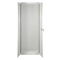 ADB Stahlschrank 40828 lichtgrau ohne Fachböden 71,0 x 30,0 x 195,0 cm, aufgebaut, 1 St.
