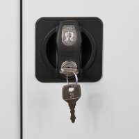 ADB Stahlschrank 40828 lichtgrau ohne Fachböden 71,0 x 30,0 x 195,0 cm, aufgebaut, 1 St.
