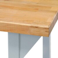 ADB Werkbank lichtgrau, anthrazitgrau 6 Schubladen 150,0 x 75,0 x 85,0 cm