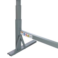 ADB Werkbank staubgrau 70,0 - 117,0 x 20,0 x 75,0 cm