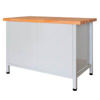 ADB Werkbank lichtgrau, anthrazitgrau 120,0 x 60,0 x 84,0 cm