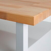 ADB Werkbank lichtgrau, anthrazitgrau 6 Schubladen 120,0 x 60,0 x 84,0 cm