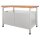 ADB Werkbank lichtgrau, anthrazitgrau 6 Schubladen 120,0 x 60,0 x 84,0 cm