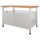 ADB Werkbank lichtgrau, anthrazitgrau 3 Schubladen 120,0 x 60,0 x 84,0 cm